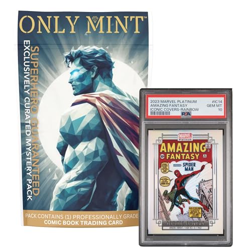 Ultimate Guaranteed 8-10 Mint Grade Comic Superhero Trading Card | Mystery Pack Contents: (1) Graded Card Compatible with Marvel, DC, and Others | Grade by PSA CGC SGC Blind Bag Official