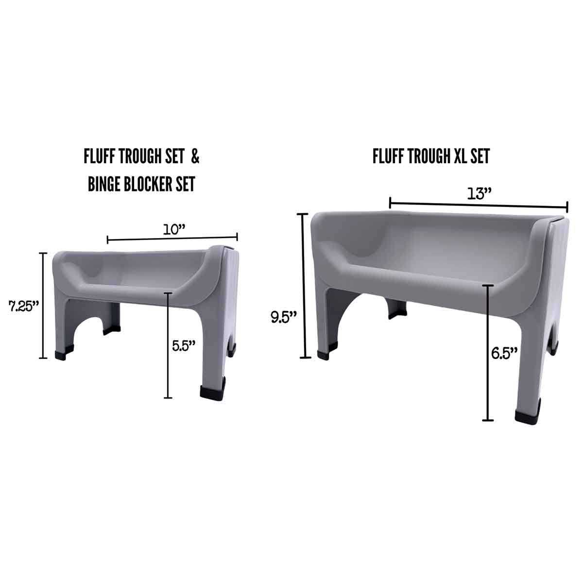 Fluff Trough Elevated Dog & Cat Feeder - Pet Supplies online store