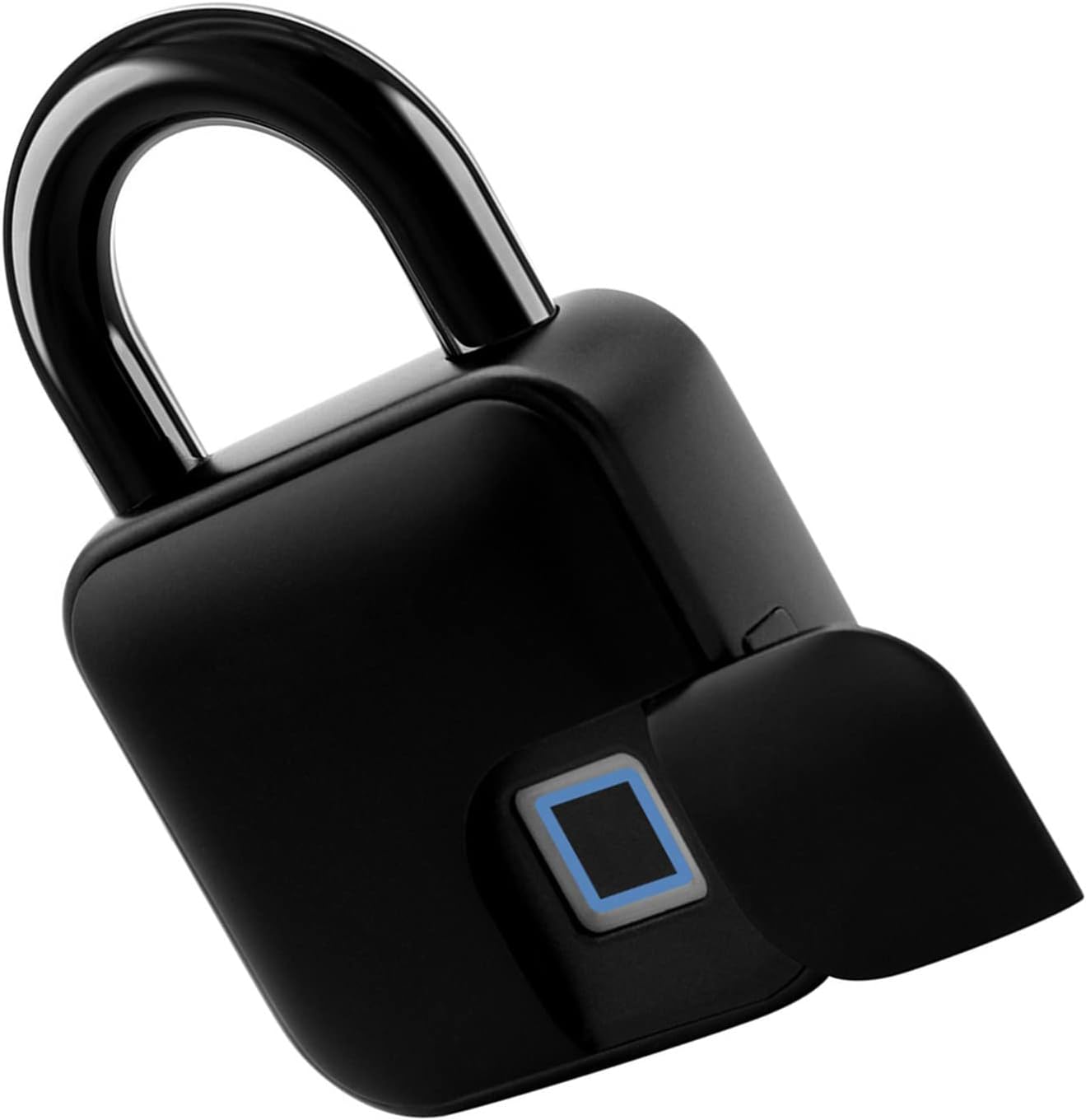 Smart Waterproof Fingerprint Padlock, New Smart Padlock, Biometric Locker Lock, Anti Theft Safety Dormitory Door Electronic Lock for House Door, Suitcase, Bike, Gym, Office