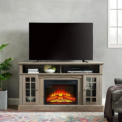 KUIKUI Electric Fireplace TV Stand for TVs up to 65