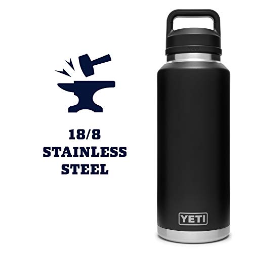 YETI Rambler 46 oz Bottle, Vacuum Insulated, Leakproof, Stainless Steel with Chug Cap