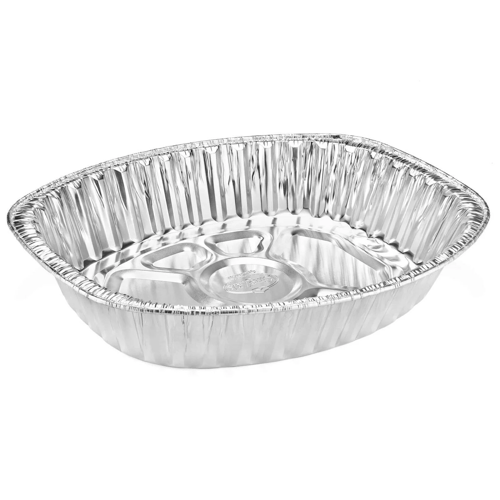 40 Disposable Roasting Pan Non Stick Aluminum Roaster Pan Heavy-Duty, Oval Shape