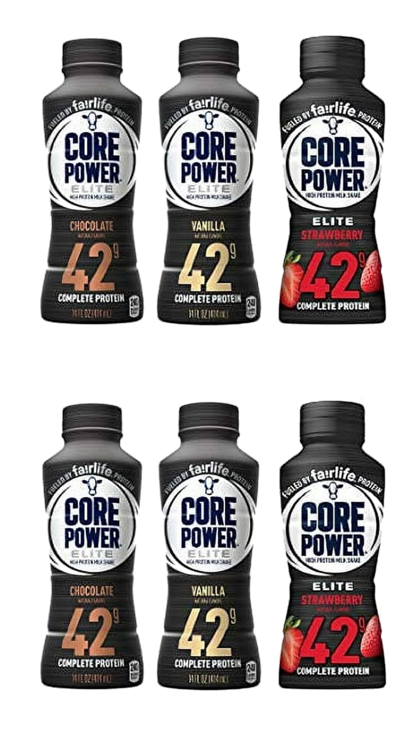 Fairlife Core Elite Protein Shake Ready To Drink, 14 Fl Oz (6, Variety 42 gr)