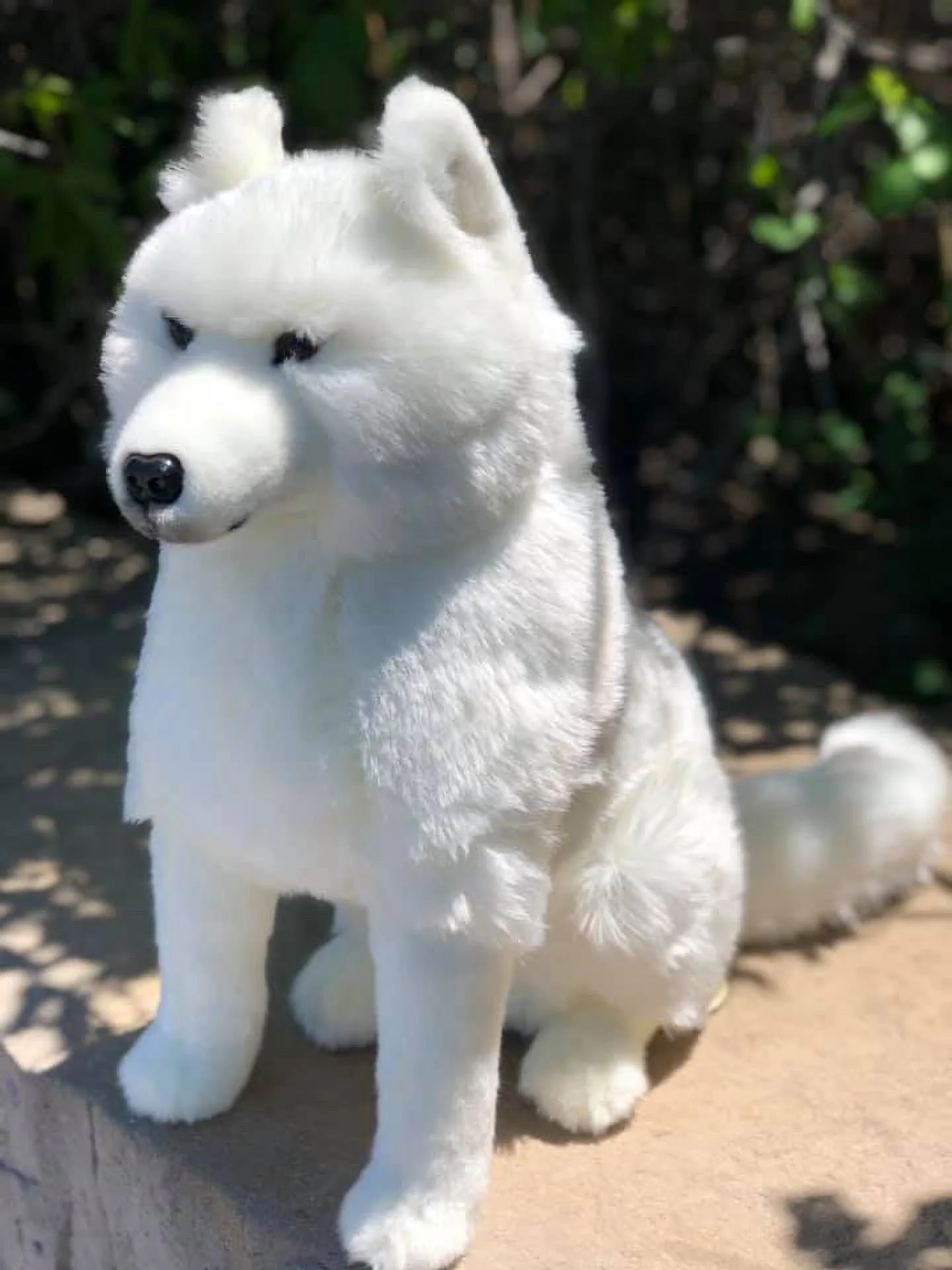 Auswella® Tomahawk™ Plush 20 Inch Sitting Artic Wolf - Plush Stuffed Animal Wolf