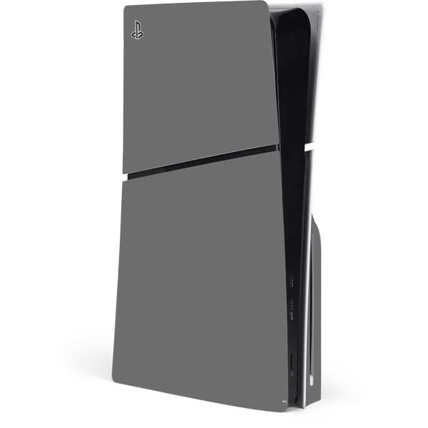 Skinit Decal Gaming Skin Compatible with PS5 Slim Disk Console - Gray Design