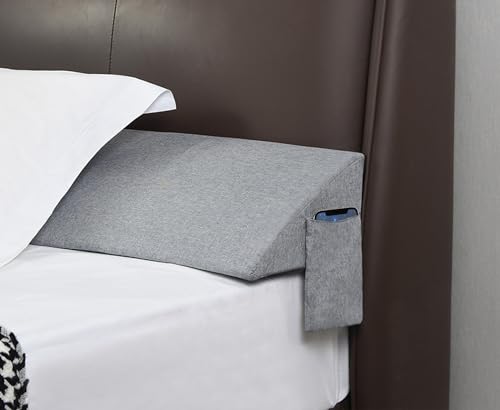 ENITYA Full Bed Wedge Pillow for Headboard Gap/Mattress Gap Filler/Headboard Pillow/Bed Gap Filler,Close Gap(0-6
