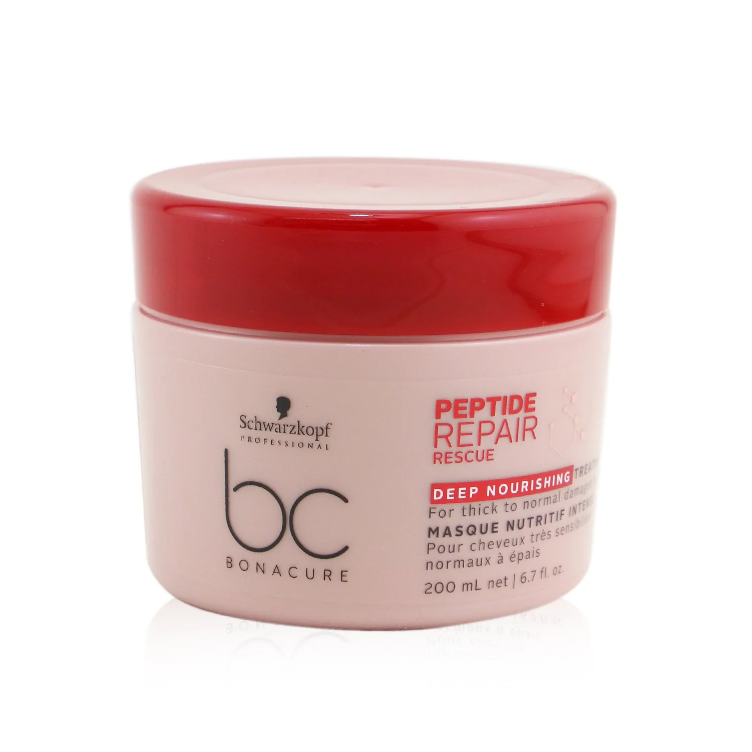 Schwarzkopf BC Bonacure Peptide Repair Rescue Deep Nourishing Treatment (For Thick to Normal Damaged Hair)  750ml/25.3oz