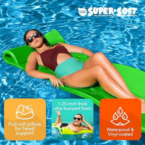 TRC Recreation Foam Swimming Pool Float, Floating Water Lounger, Splash 1.25”