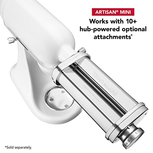 Kitchenaid Artisan Mini Plus 3.5-Qt. Tilt-Head Stand Mixer with Flex Edge Beater,Matte White