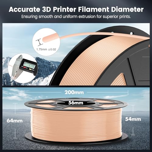 SUNLU 4kg PLA 3D Printer Filament Bundle, Neatly Wound PLA Filament 1.75mm ±0.02mm, Individually Vacuum Packed, 4kg in Total, 1kg per Spool, 4 Pack, 4000g, 4Black