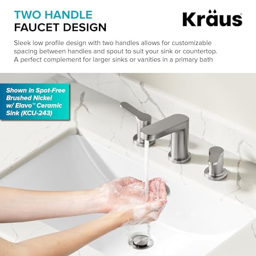 KRAUS Indy Single Handle One Hole Bathroom Sink Faucet in Chrome, KBF-1411CH