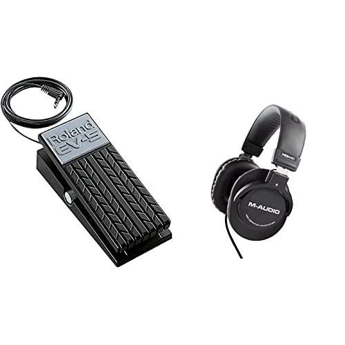 Roland EV-5 Expression Pedal and M-Audio HDH40 Over Ear Studio Headphones