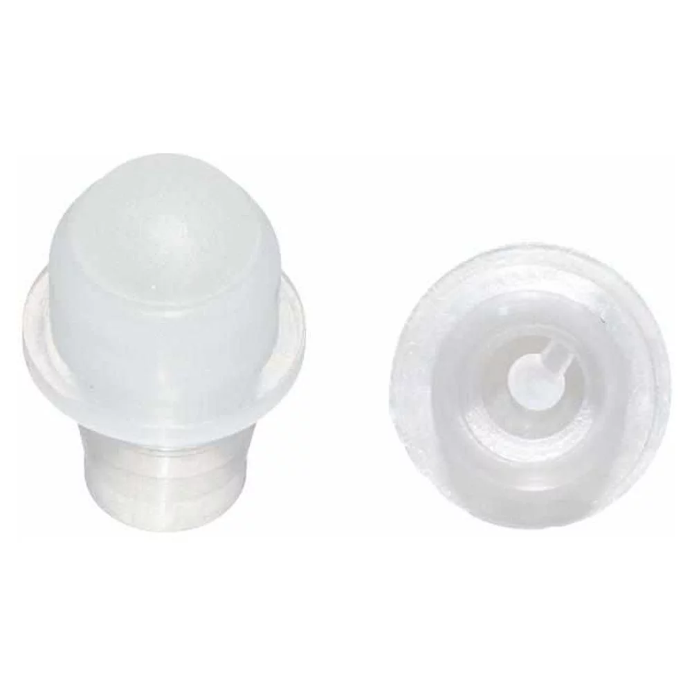 1/3 oz. (10 ml) Clear Glass Roll-on Bottle with Black Cap (Plastic Ball) (V3)