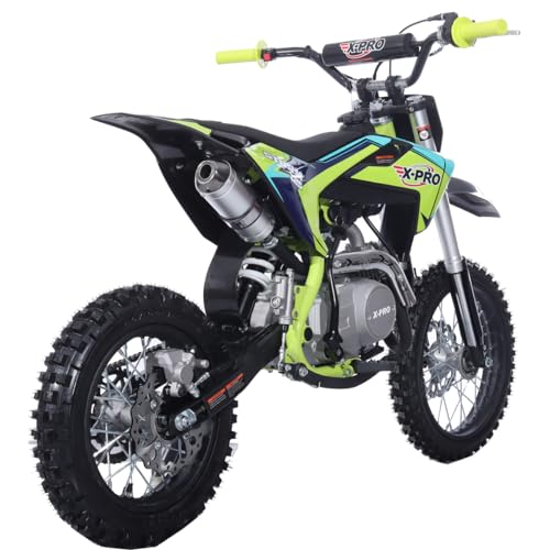 X-PRO 125cc Kids Dirt Bike Pit Bike Youth Dirt Pit Bike with 4-Speed Semi-Automatic Transmission, Big 14
