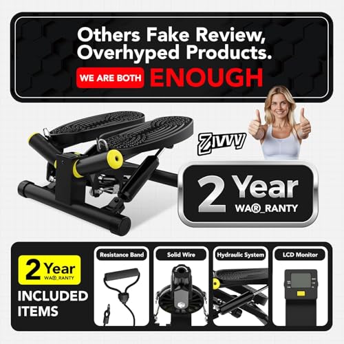 Mini Twist Stepper, Stepper Machine with 330LBS Weight Capacity, Mini Stepper for Full Body Workout, Adjustable Step Height, Smooth and Quiet, Step Machine for Men Women