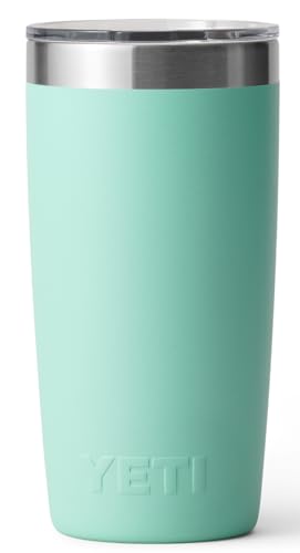 YETI Rambler 10 oz Tumbler, Stainless Steel, Vacuum Insulated with MagSlider Lid, Firefly Yellow