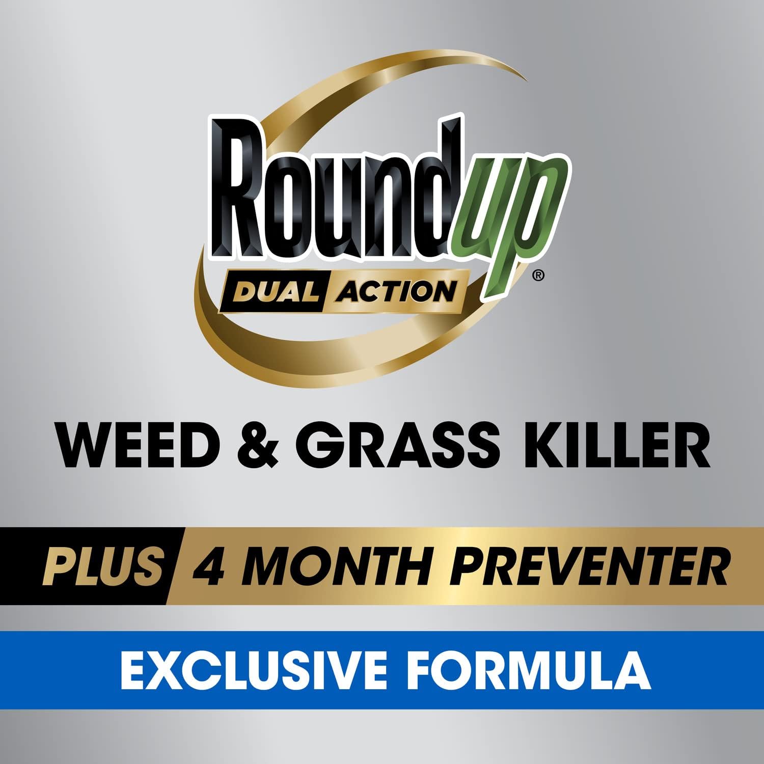 Roundup Dual Action Weed & Grass Killer Plus 4 Month Preventer Refill, 1.25 gal. (Pack of 2)
