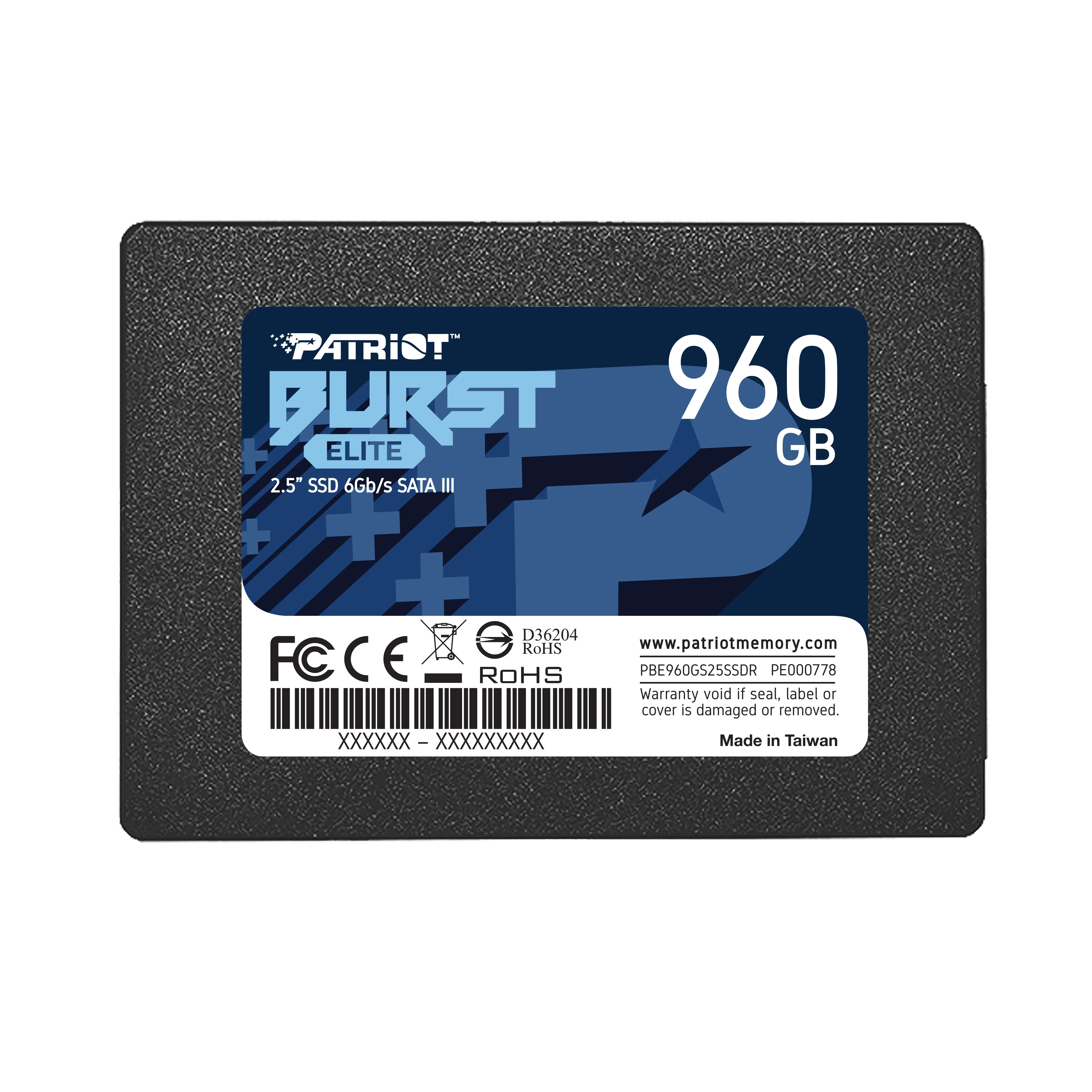 Patriot Burst Elite 960GB Internal SSD - SATA 3 2.5