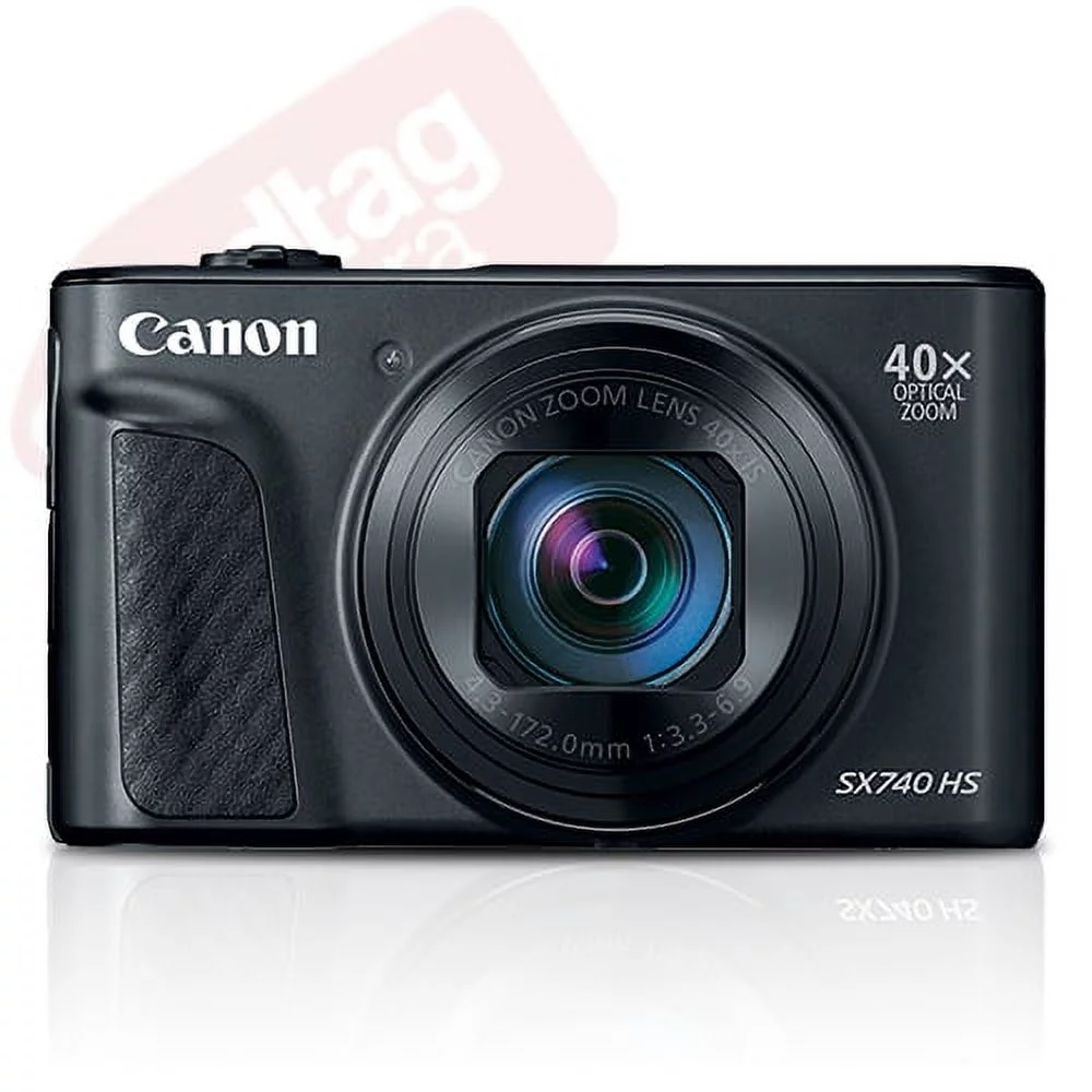 Canon PowerShot SX740 HS 20.3MP 4K Digital Camera 40x Optical Zoom Wi-Fi Black