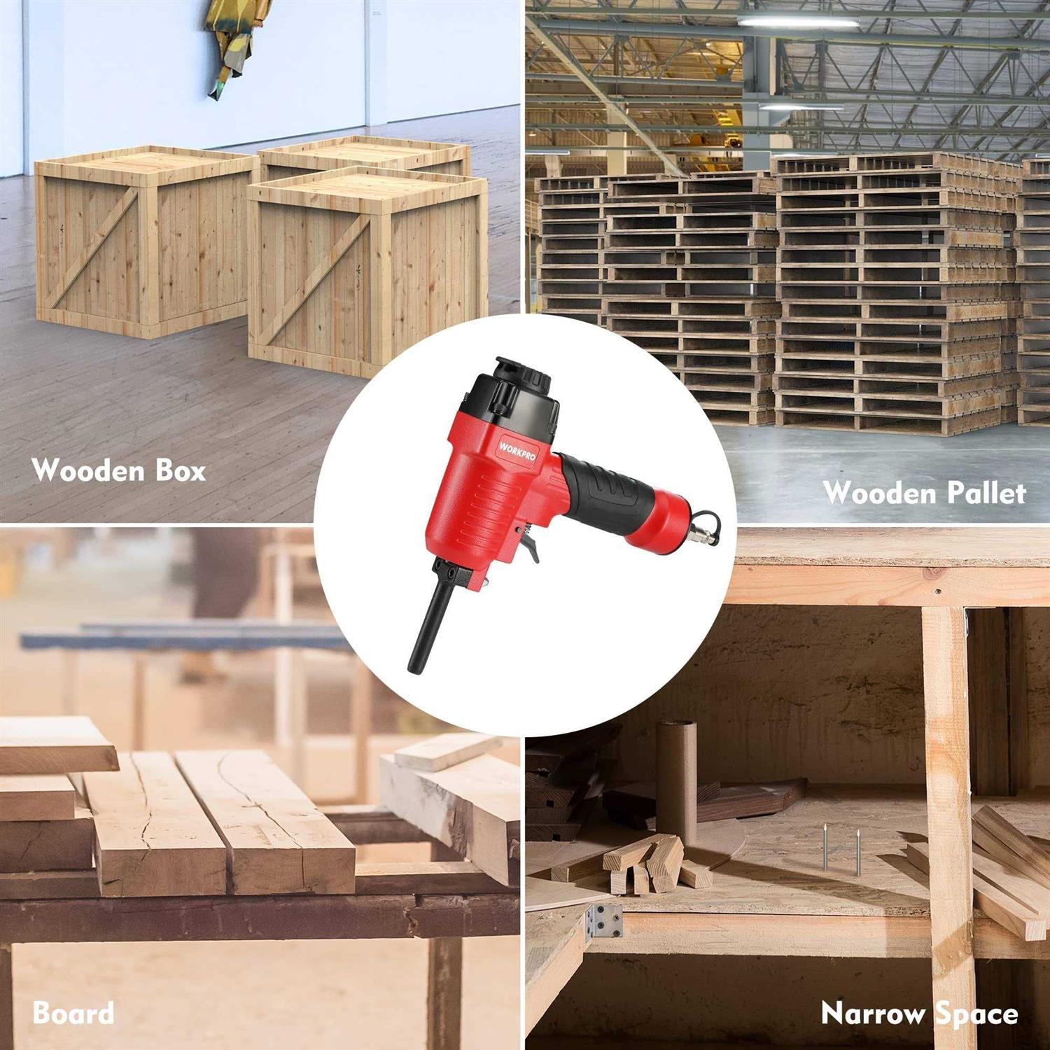 Workpro Pneumatic Nail Remover Professional Heavy Duty Punch Nailer/Nail Puller/Nail Remover for Wood Workpieces - Shop Hardware Tools Online Store