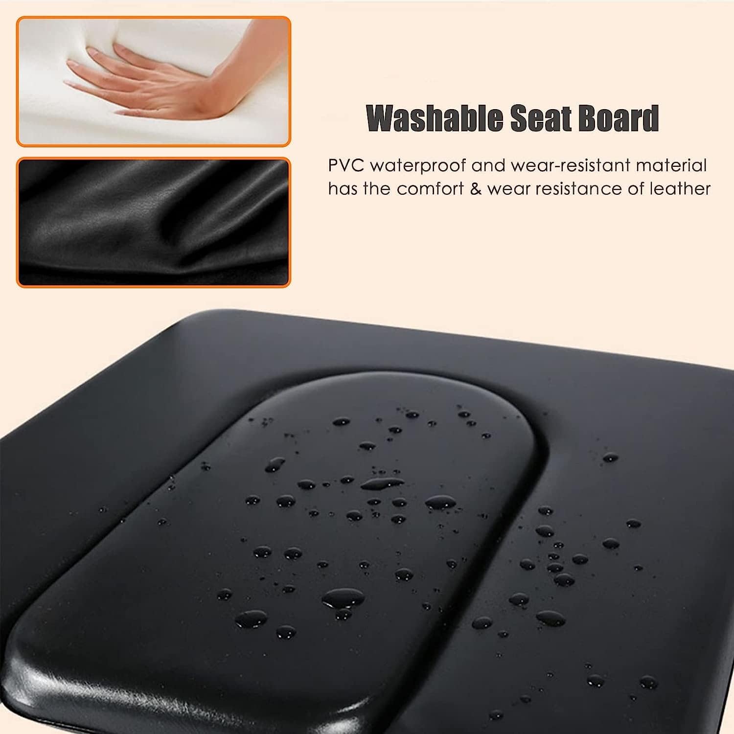 KOHARA Bedside Commode for Pregnant Women, Removable Folding Commode Chair for Toilet with Arms for Adults Elderly Seniors Disabled, Height Adjustable Portable Toilet Shower Chair