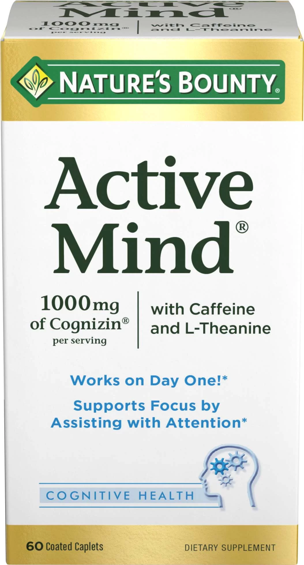 Nature's Bounty® Active Mind, 60 Coated Caplets