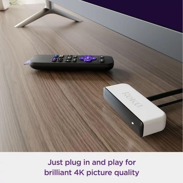 Roku Premiere | 4K/HDR Streaming Media Player Wi-Fi Enabled with Premium High Speed HDMI Cable and Simple Remote, Includes Pouch, White