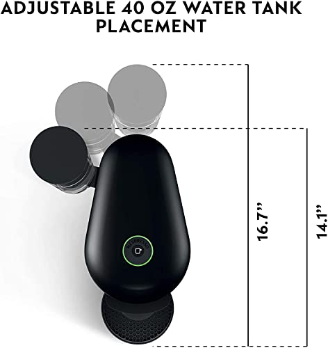 Nespresso Vertuo Plus Coffee and Espresso Maker by Breville, Ink Black with Aeroccino Milk Frother