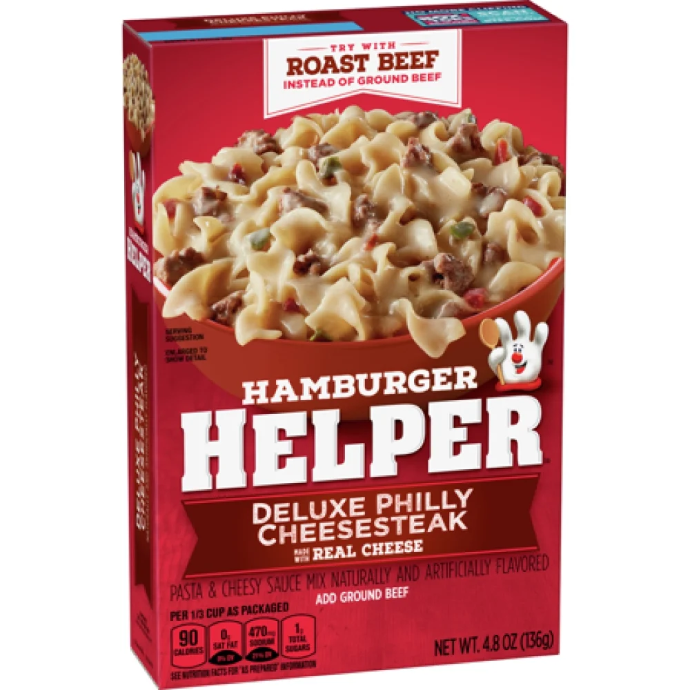 Hamburger Helper Deluxe Philly Cheesesteak 4.8 Oz. (Pack of 12)
