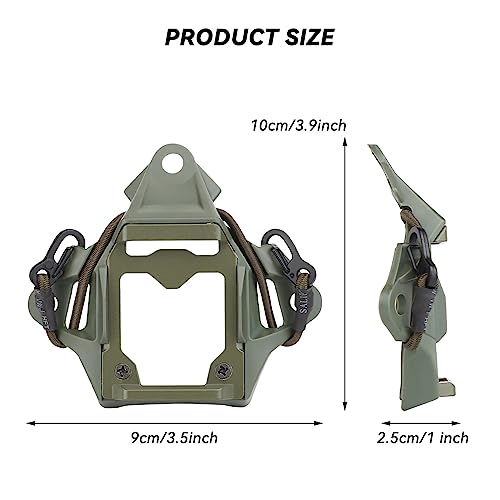 Tactical Helmet NVG Mount Shroud Steel Sports Camera Bracket Base for ACH MICH OPS-Core Fast Helmet
