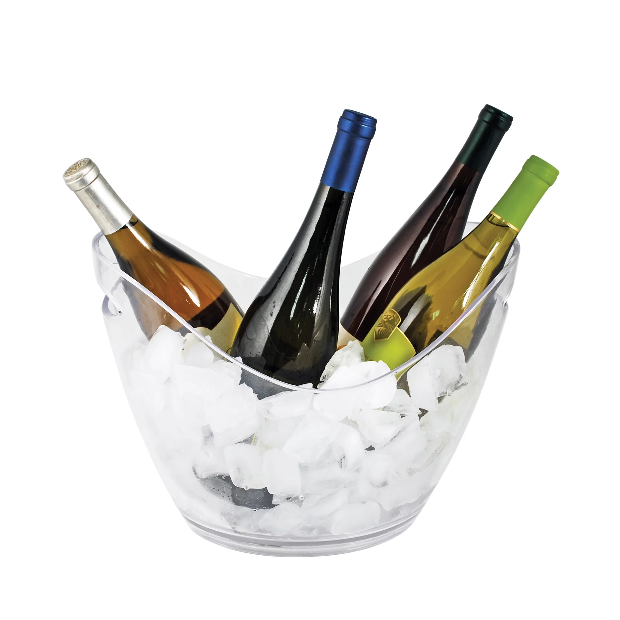 True Wine & Champagne Bucket - Clear Ice Beverage Tub for Indoor & Outdoor Party
