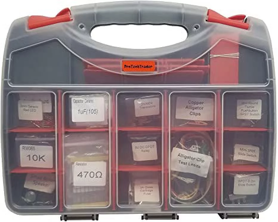 Make: Electronics 3rd Edition Kit 1 Deluxe - Component Pack That Follows The Experiments Covered in Sections 1-3 in Make: Electronics 3rd Ed by Charles Platt