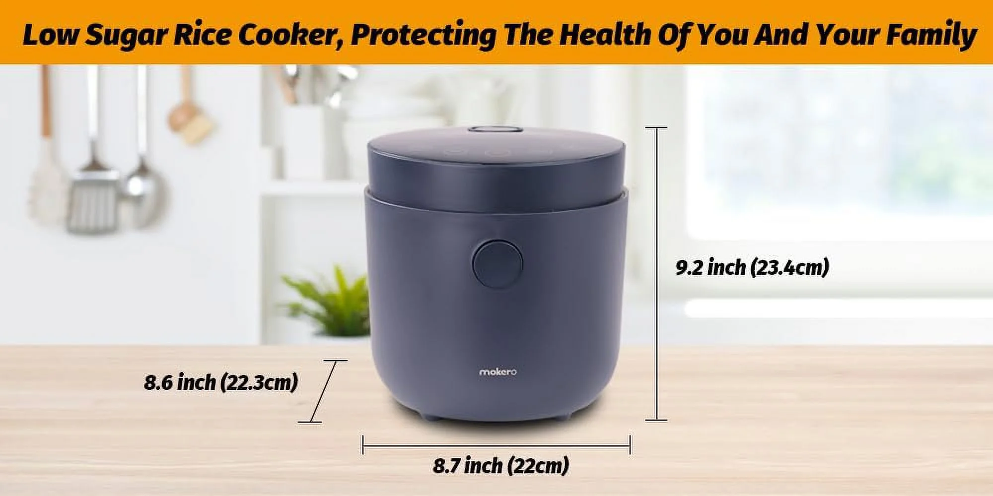 Low Sugar Rice Cooker 2L Healthy Low Carbohydrate, Mii Rice Cooker Rice Cooker, Stailess Steel Multifuctioal Pot, Home Fully Automatic Multifuctioal Rice Cooker