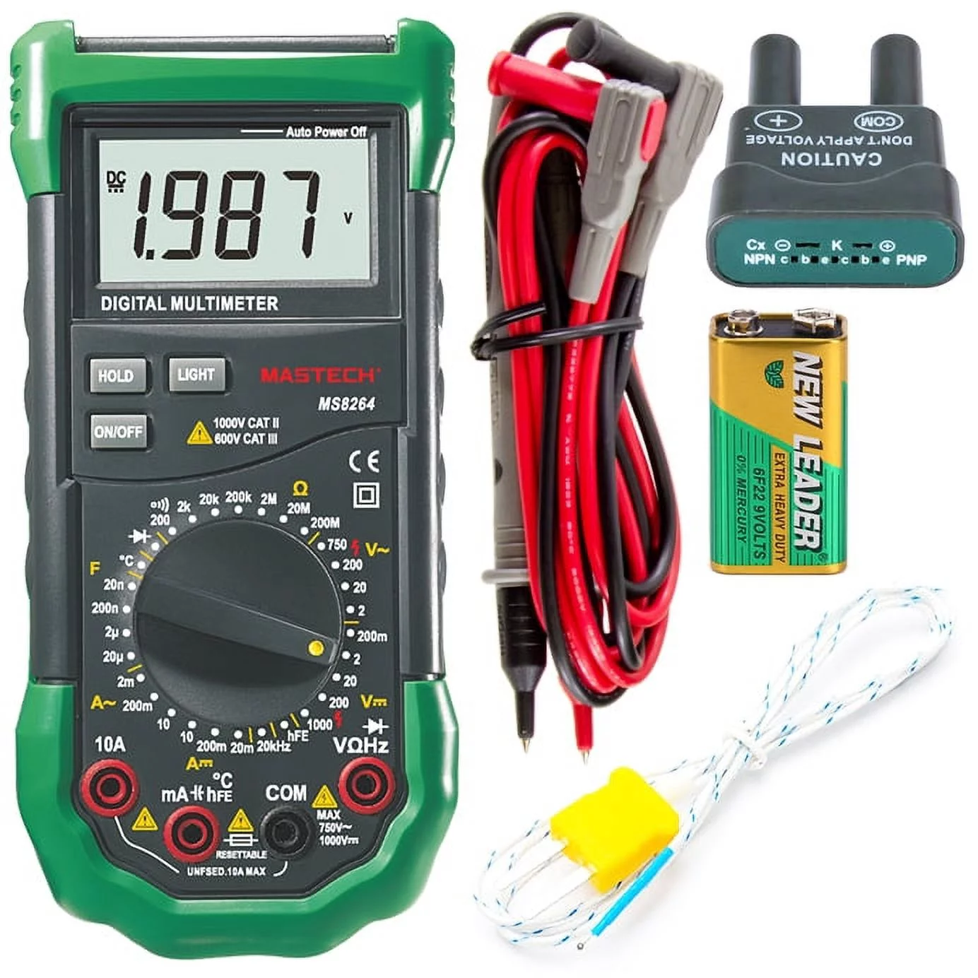 Mastech MS8264 30-Range Digital Multimeter with Temperature Measurement