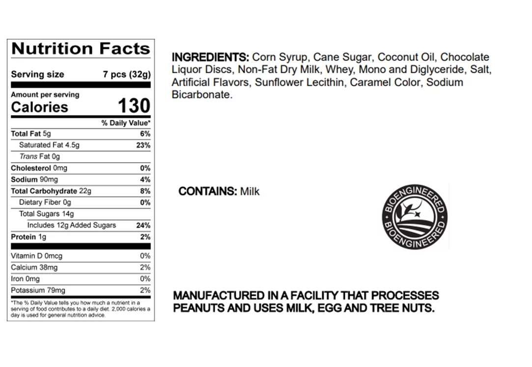 SweetGourmet Black Cow Chocolate Caramel Candy | 2 Pounds