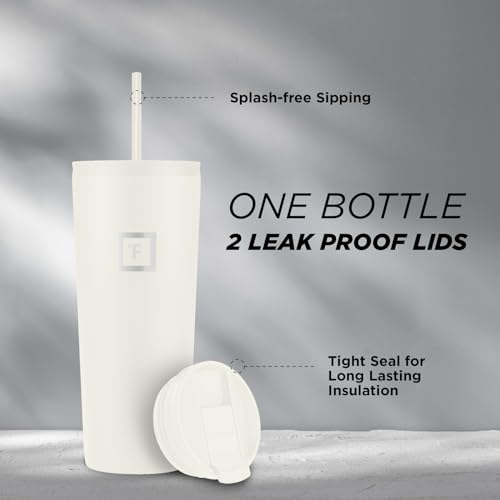 IRON °FLASK Classic Tumbler - Vacuum Insulated Stainless Steel Water Bottle, Double Walled, Drinking Cup, Insulated Travel Mug (Cotton Candy, 24 oz Solid Lid)