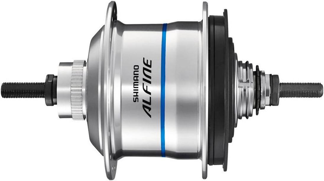 SHIMANO Alfine Di2 11-Speed Internal Geared Bicycle Disc Brake Hub - SG-S7051-11 (Silver - 36H)