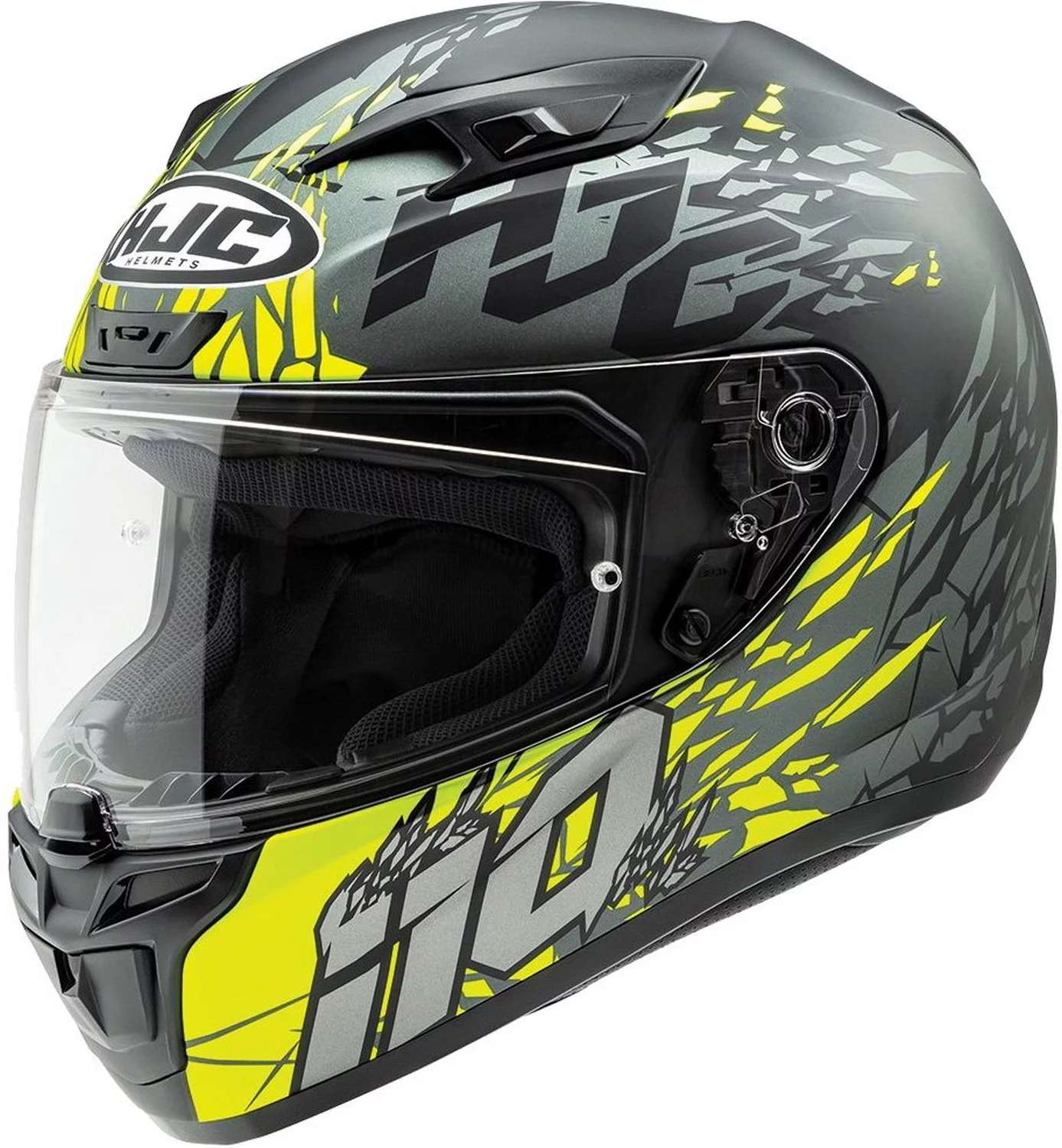 HJC i10 Pitfall Motorcycle Helmet Hi-Vis 3XL