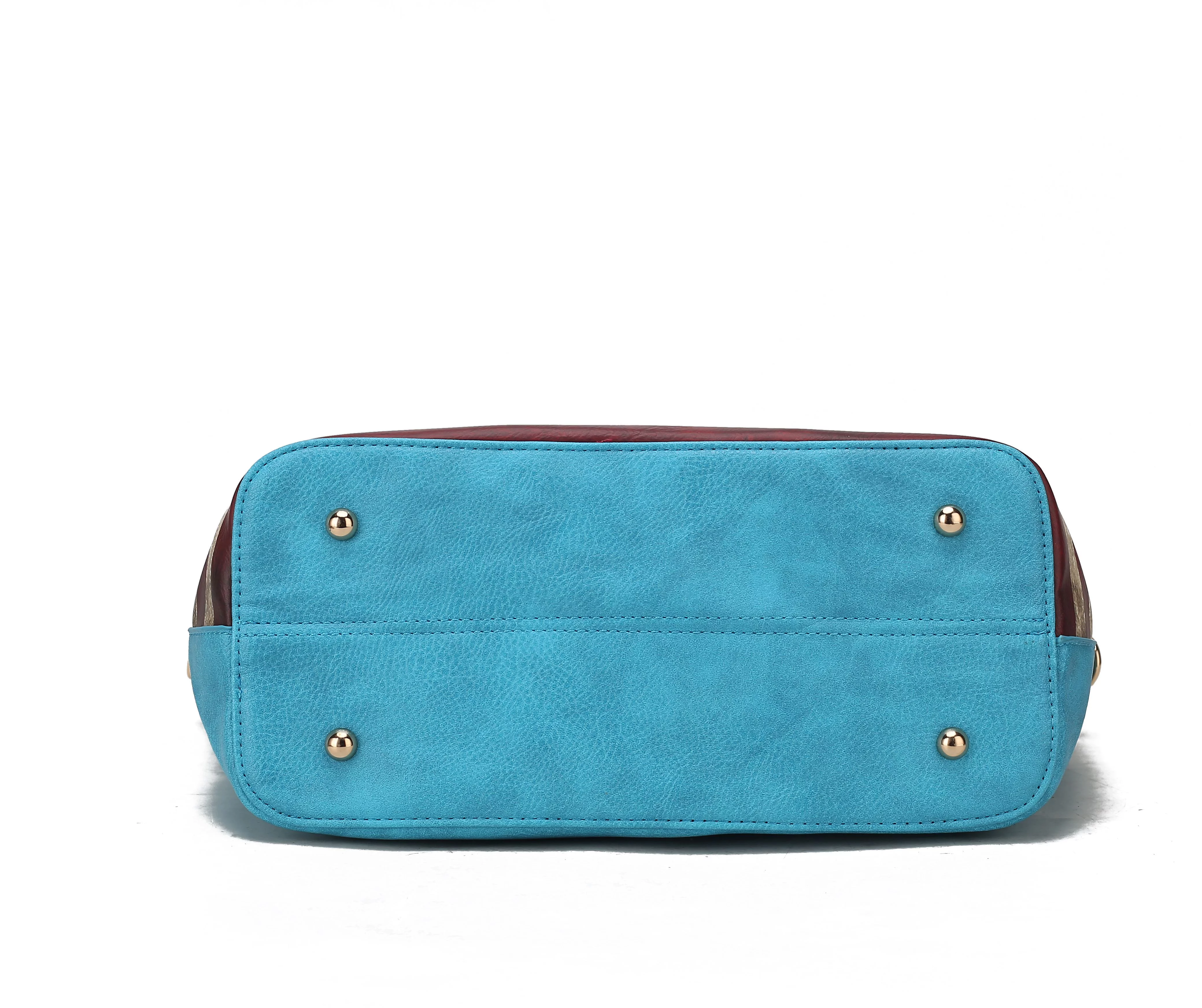 MKF Collection Lilian Vegan Leather Women's Flag Tote by Mia K. - Black