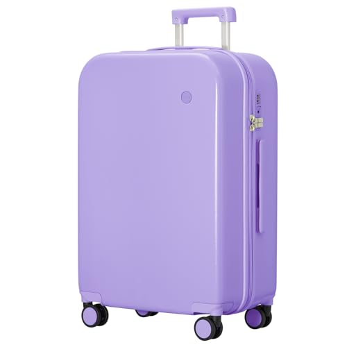 mixi Upgrade Carry on Luggage 14 Inch Underseat Personal Item Suitcases with Spinner Wheels, Hardside Rolling Suitcase PC with TSA Lock Lightweight Travel Case, Fine Grid Black