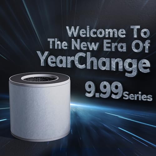 With YearChange 5-in-1 Washable Filter, AEOCKY Air Purifier for Home Bedroom Dorm, Portable Air Cleaner, Quiet as Pink Noise, Aroma Box, for Pollen Smoke Dust Pet Dander Odor Office Desktop