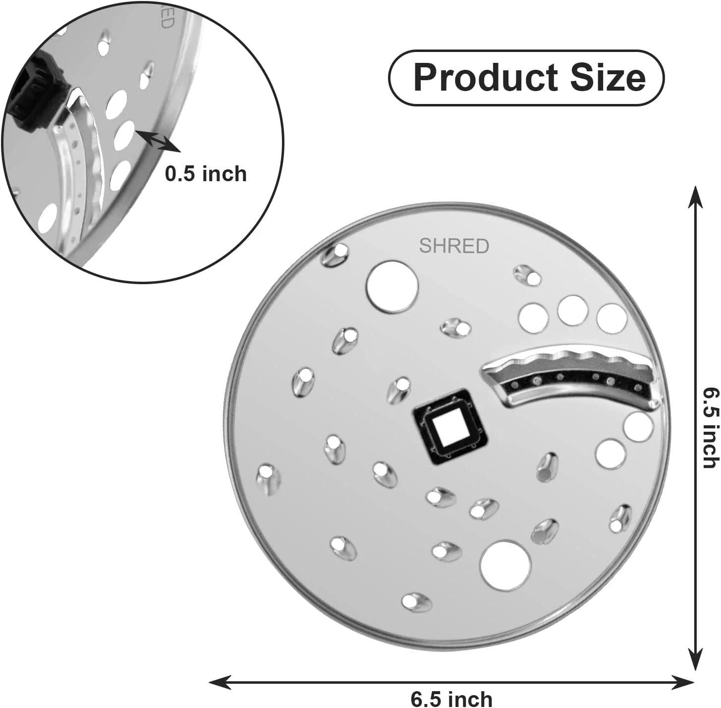 Replacement Food Processor Slice/Shred Disc Blade for Hamilton Beach 70730 70740、70670、70760
