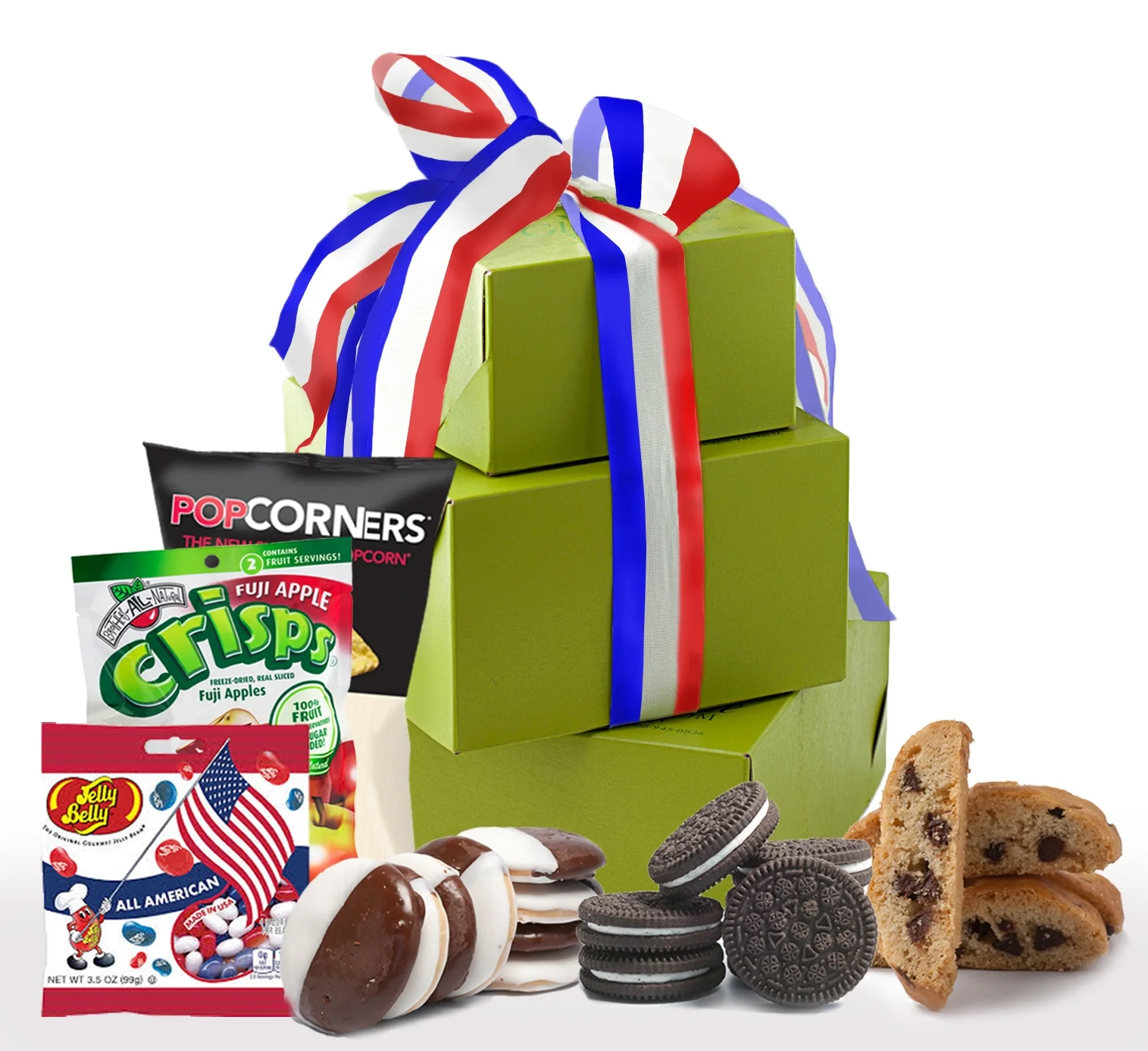 Gluten Free Palace Celebrate Independence Day, July 4th Large Gift Tower, 2 Lb.