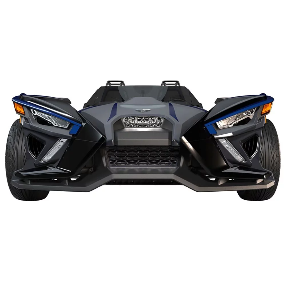 Slingshot 2884148-834 Polaris Stealth Gray Azure Crystal Painted Front Grille 2015-2021 GT