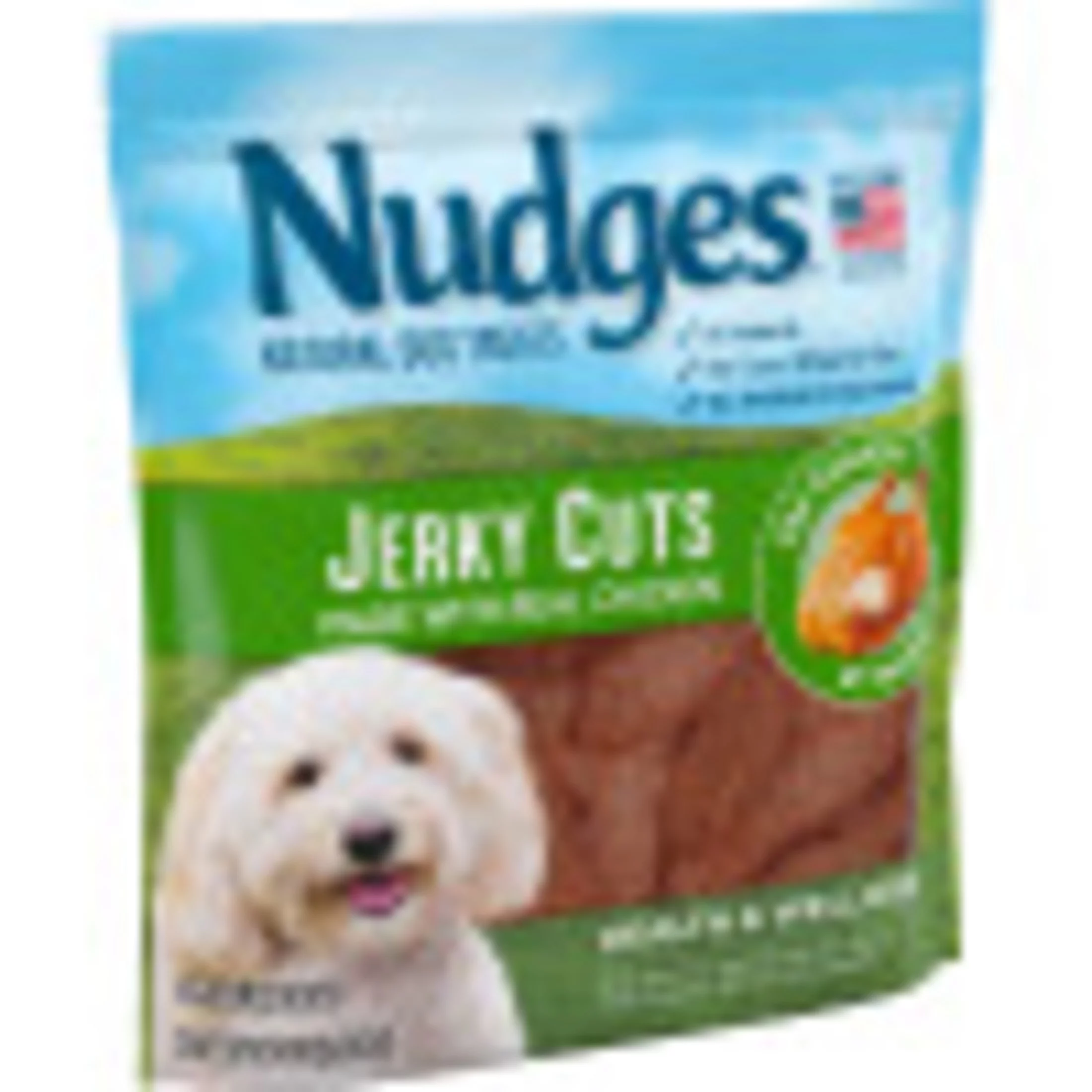 Nudges Health and Wellness Chicken Jerky Dog Treats, 36 Oz