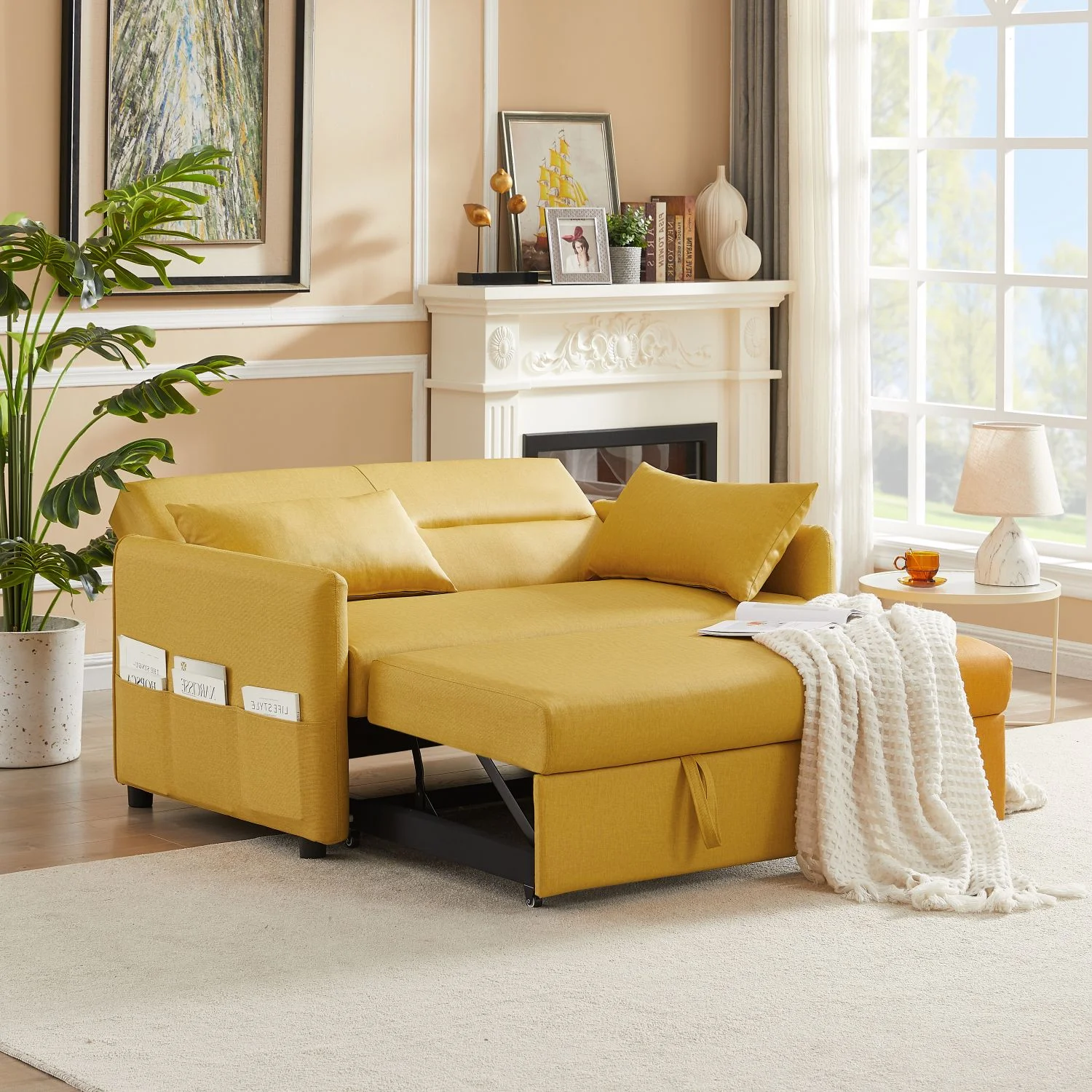 Leisure Loveseat Sofa with 2 Pillows, Perfect for Living Room, Comfy and Stylish