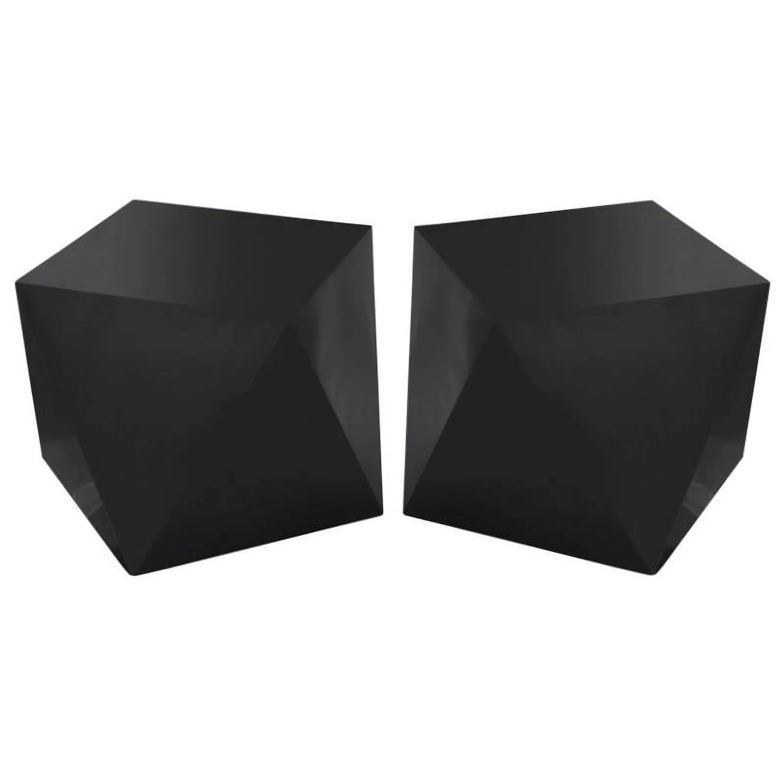 Home Square Furniture Diamond Shaped Steel End Table - Set of 2