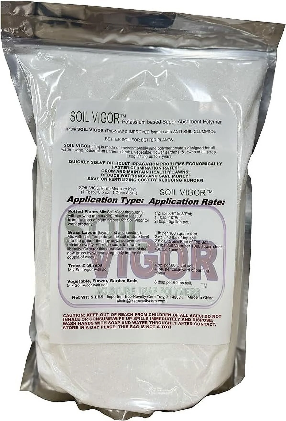 Fine Granules: 7-Year Long-Lasting Soil Enhancement for Thriving Plants 5 Pounds