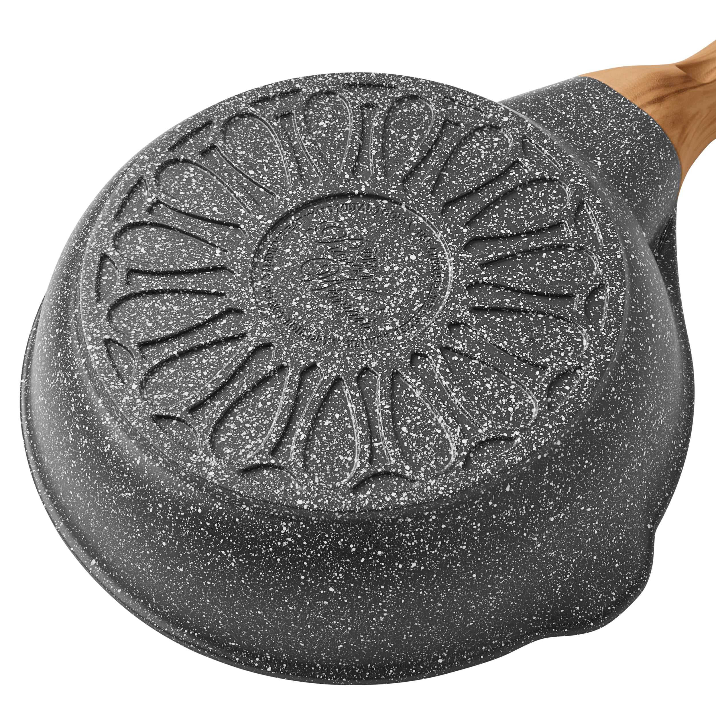 The Pioneer Woman Prairie Signature Cast Aluminum 8-Inch Fry Pan, Charcoal Speckle