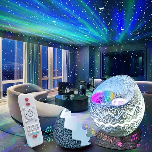 Rossetta Star Projector, Galaxy Projector LED Lights for Bedroom, App Control Projector with Bluetooth Speaker and White Noise, Night Light for Kids Adults, Christmas, Party, Ceiling, Room Decor